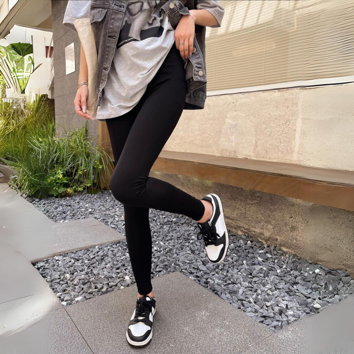 Foto 7 pulgar | Leggings Térmicos Negros 4 Piezas para Mujer