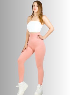 Foto 2 | Leggings Canalé Para Mujer Lic-0145-2 Coral Stretch