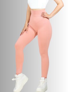 Foto 4 | Leggings Canalé Para Mujer Lic-0145-2 Coral Stretch