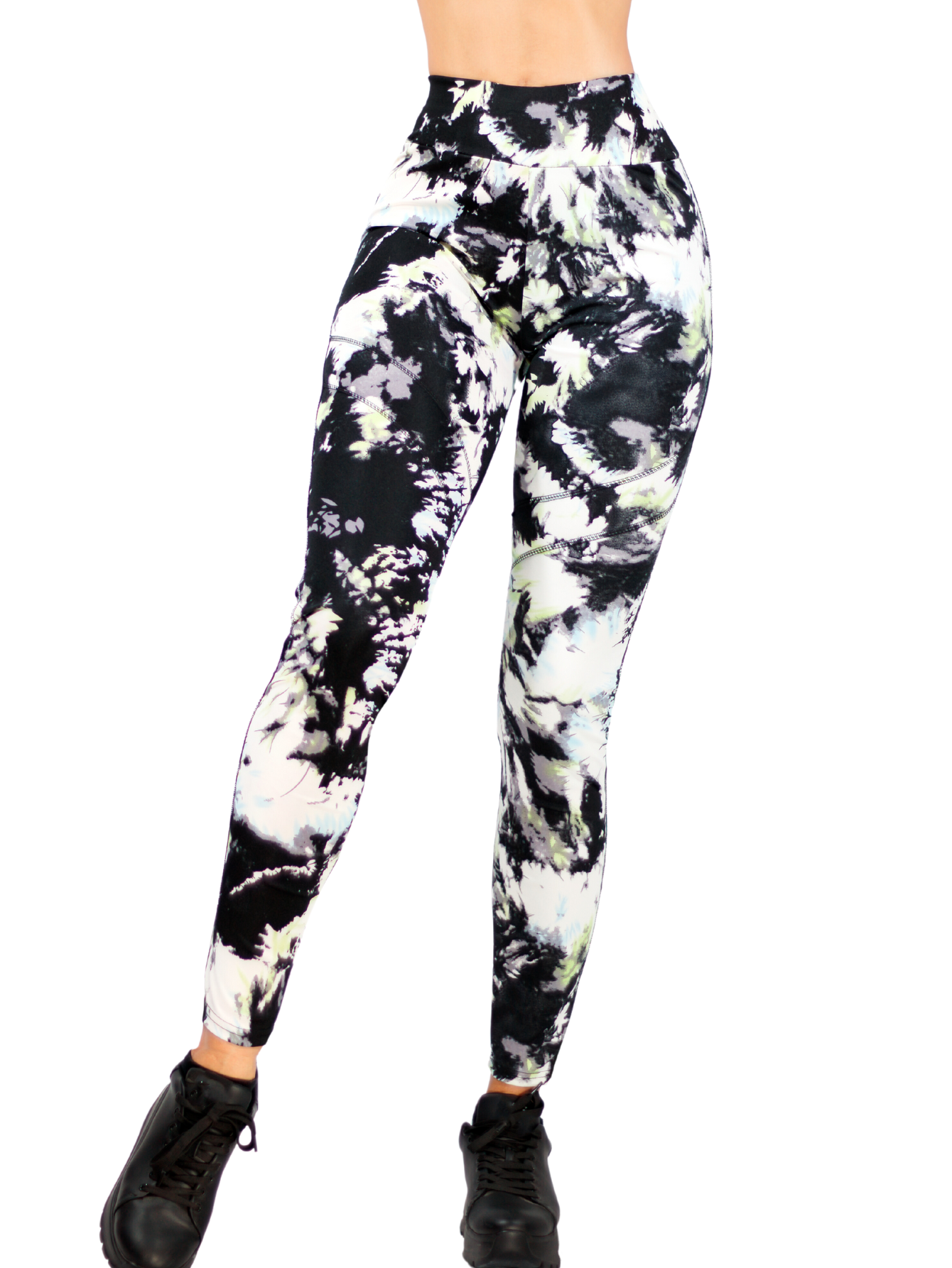 Foto 1 | Leggins Deportivos de Mujer Push Up Lic-046 Diseño Jaspeado en Colores