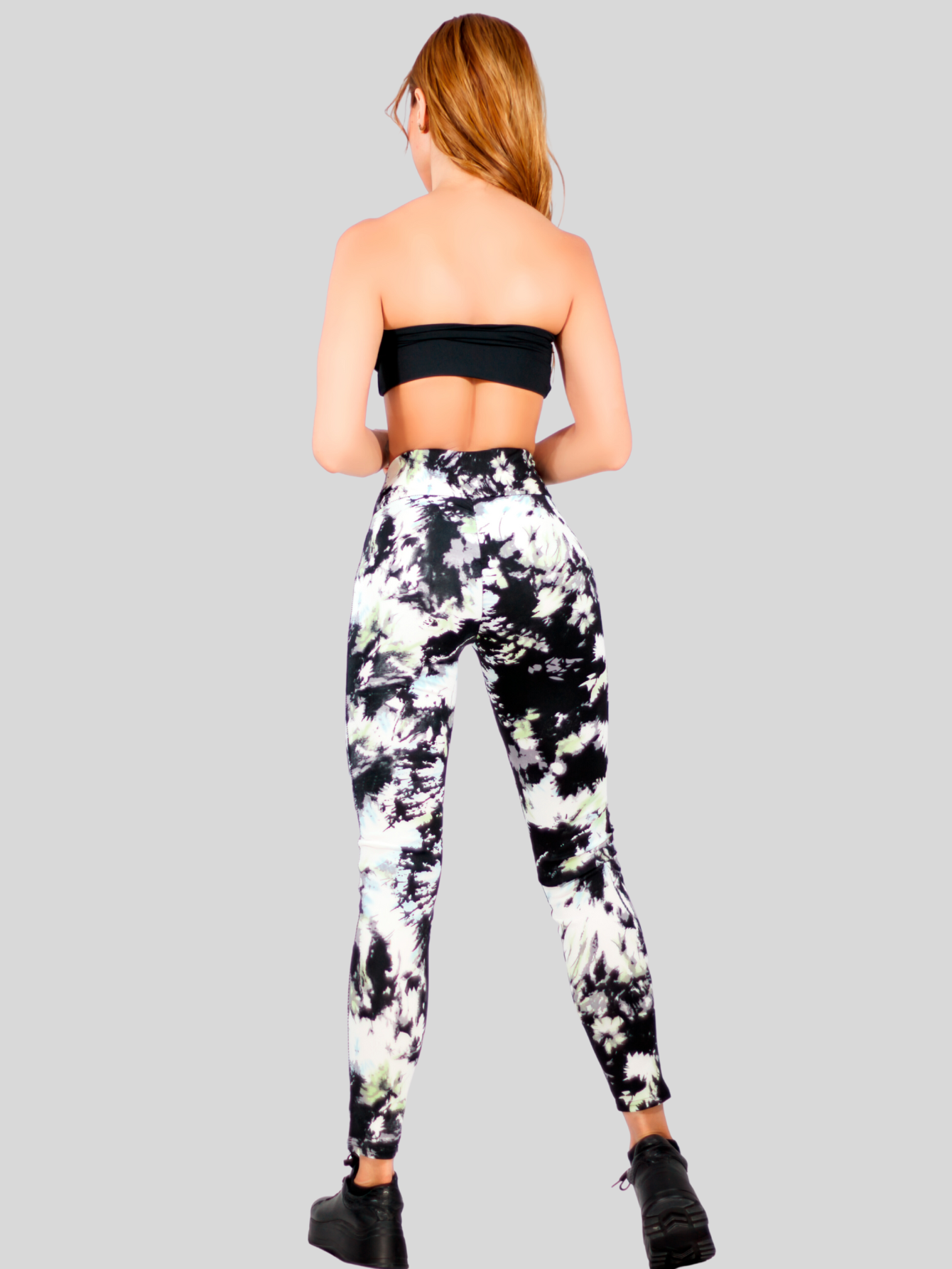 Foto 6 | Leggins Deportivos de Mujer Push Up Lic-046 Diseño Jaspeado en Colores