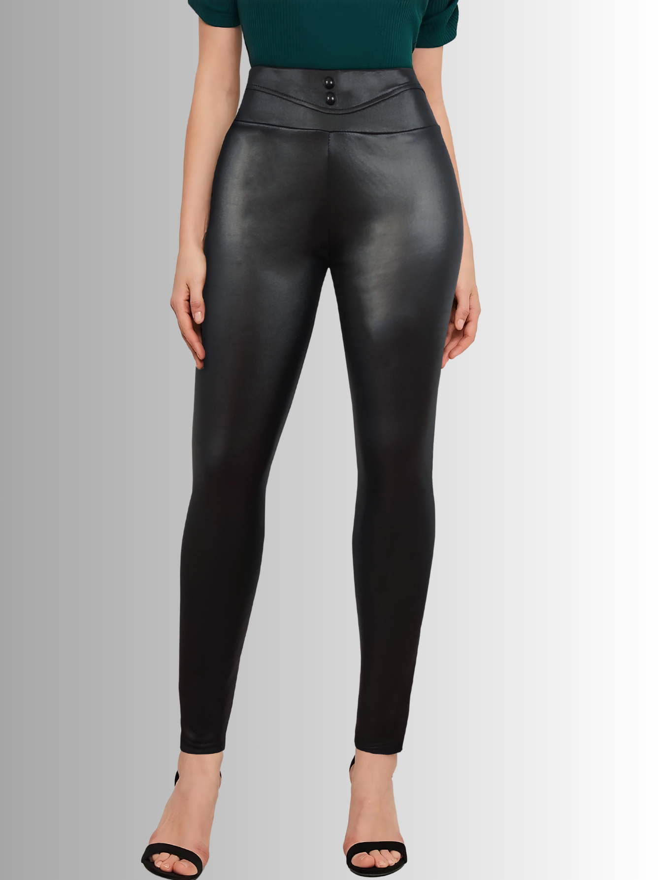 Foto 7 pulgar | Set de 3 Leggings Elegantes Casuales Lic-0118 Varios Colores Tipo Vinipiel