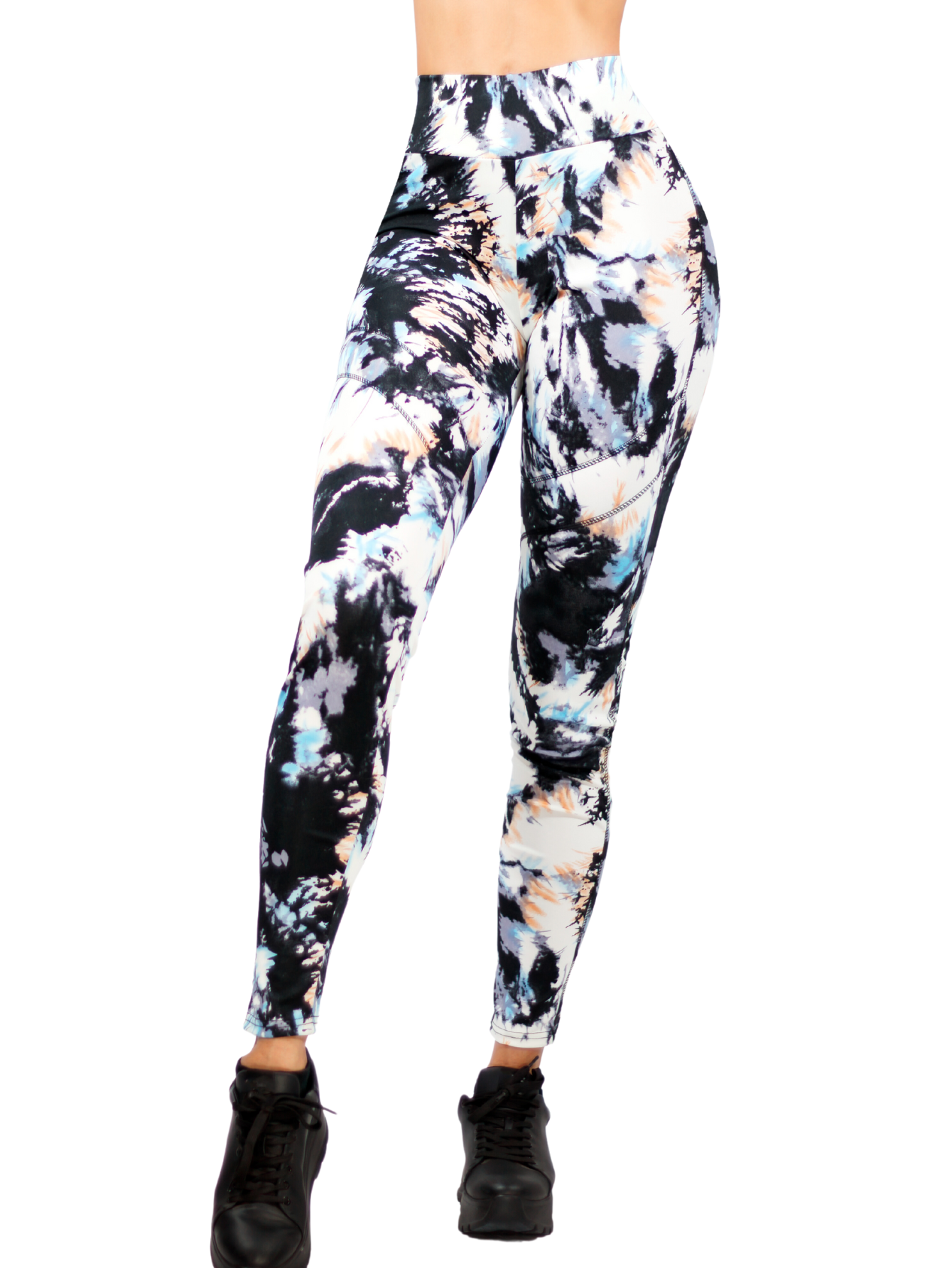 Leggins Deportivo de Mujer Push Up Lic-046 Diseño Jaspeado en Colores