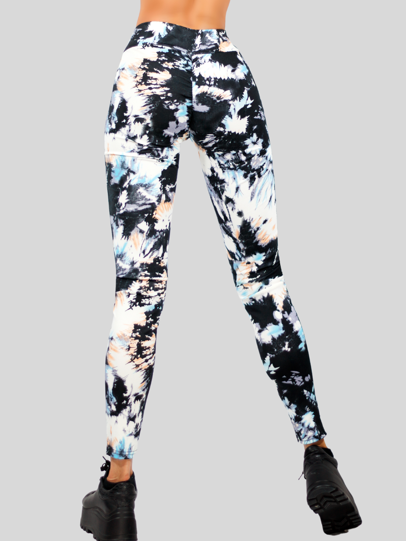 Foto 5 pulgar | Leggins Deportivo de Mujer Push Up Lic-046 Diseño Jaspeado en Colores