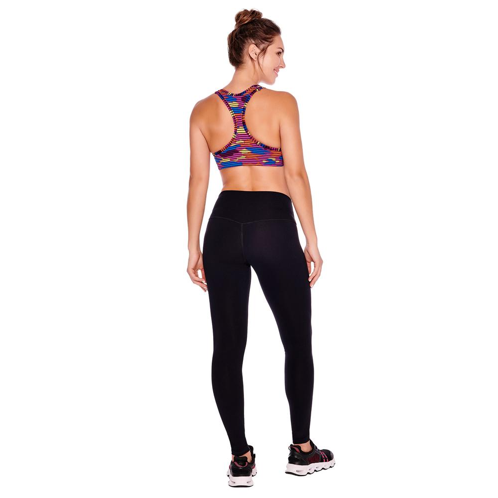 Foto 3 pulgar | Leggings con Pretina Alta Ilusión Negros para Mujer