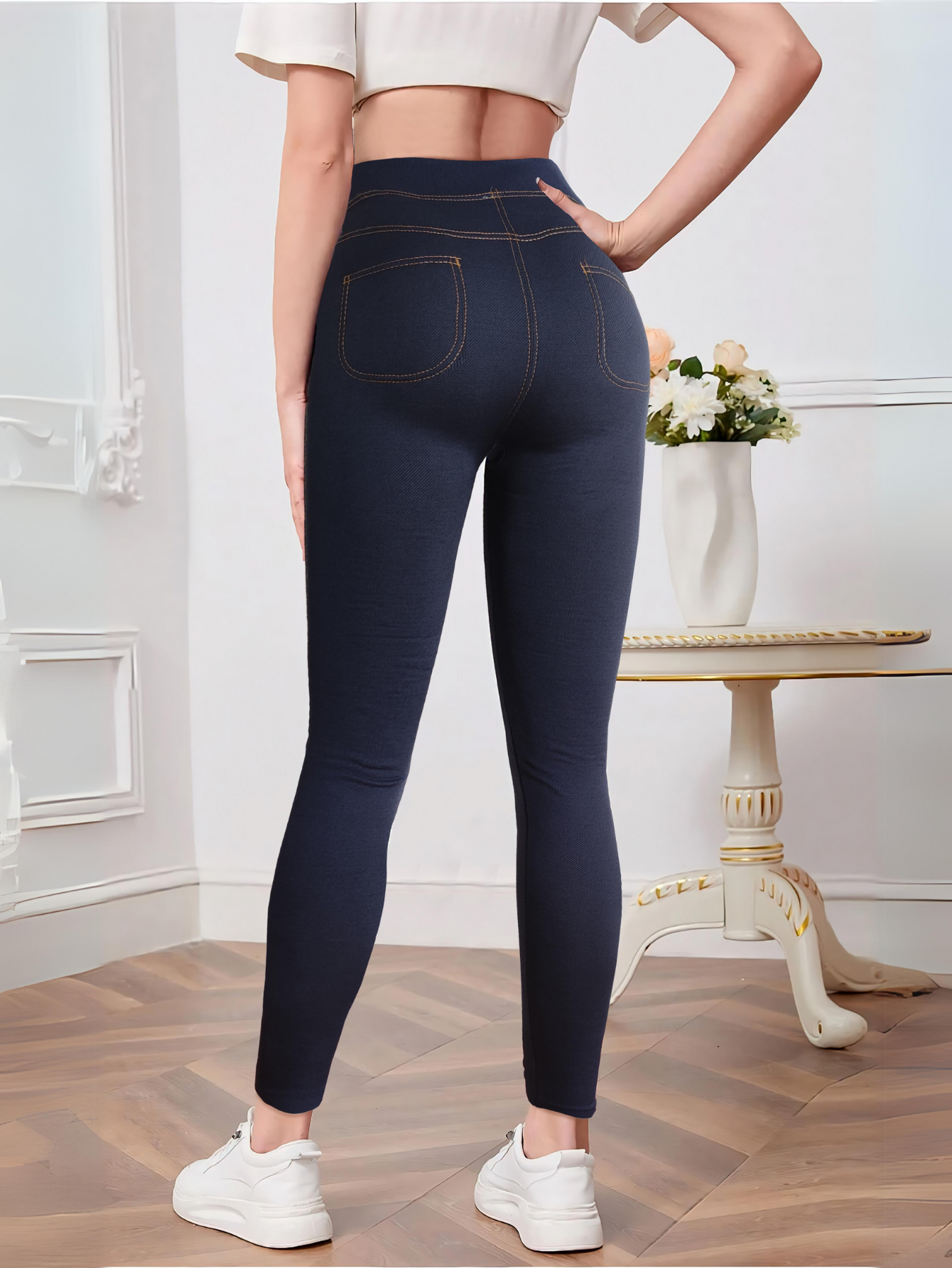 Foto 3 | Set de 2 Leggins Gruesos Lic-055-3 para Mujer