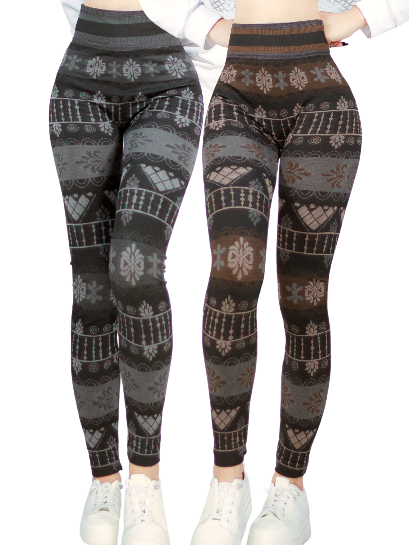 Foto 2 pulgar | Set De 2 Leggings De Mujer Mayones De Dama Deportivas Lic-0159 Dos Colores Mallones Stretch