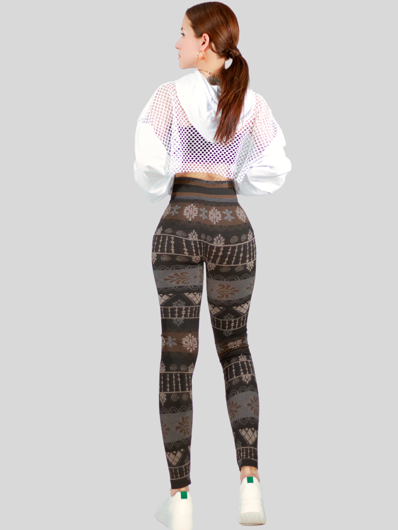 Foto 5 pulgar | Set De 2 Leggings De Mujer Mayones De Dama Deportivas Lic-0159 Dos Colores Mallones Stretch