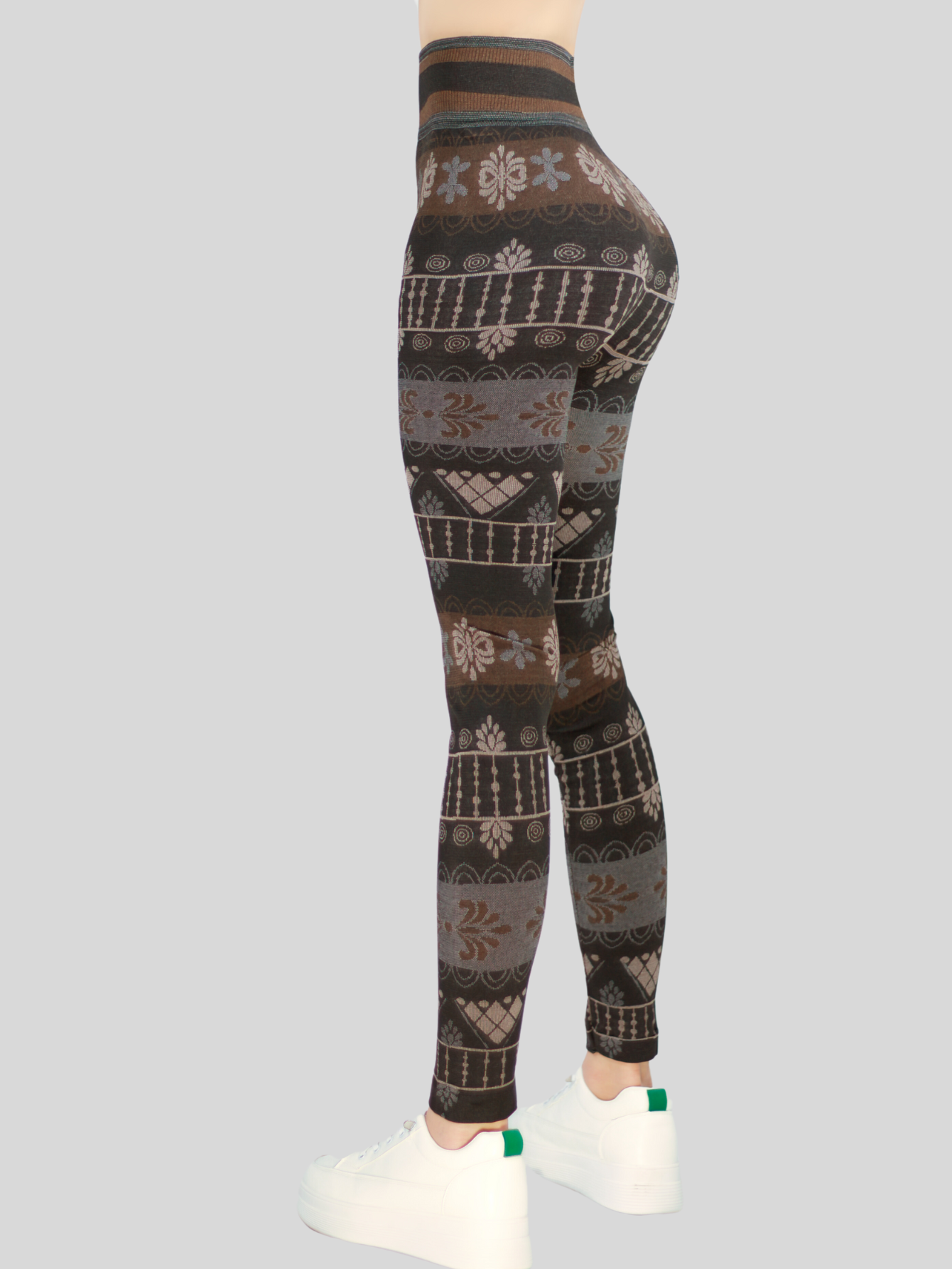 Foto 7 pulgar | Set De 2 Leggings De Mujer Mayones De Dama Deportivas Lic-0159 Dos Colores Mallones Stretch