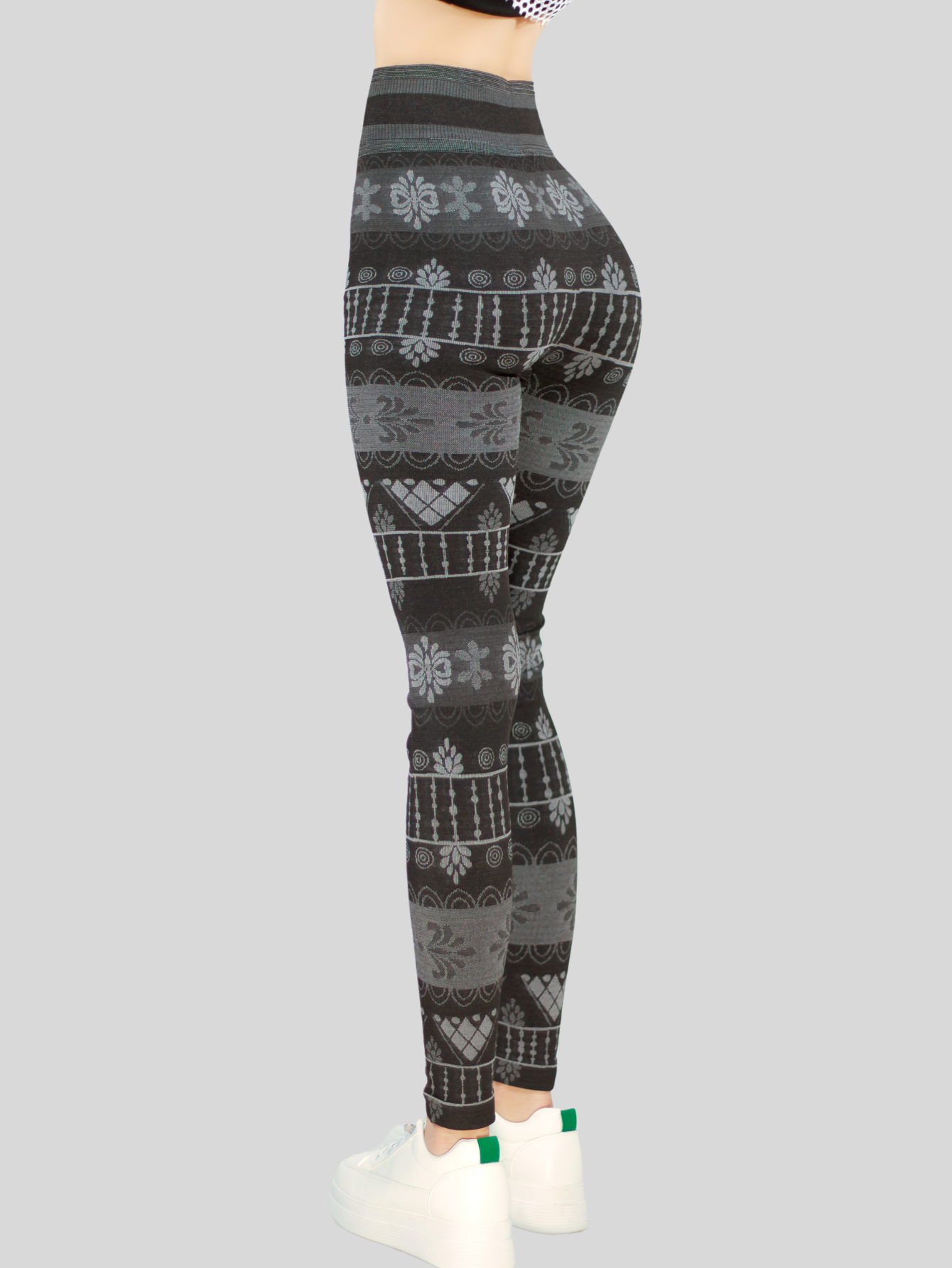 Foto 7 | Set De 2 Leggings De Mujer Mayones De Dama Deportivas Lic-0159 Dos Colores Mallones Stretch
