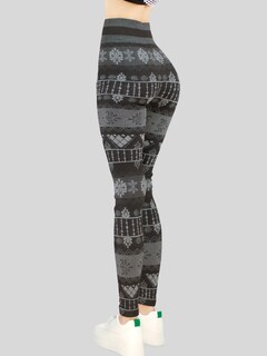 Foto 7 | Set De 2 Leggings De Mujer Mayones De Dama Deportivas Lic-0159 Dos Colores Mallones Stretch