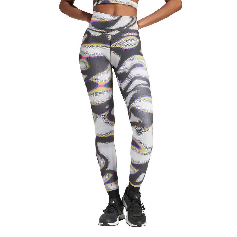 Foto 2 | Mallas Pride Adidas Gris Mujer