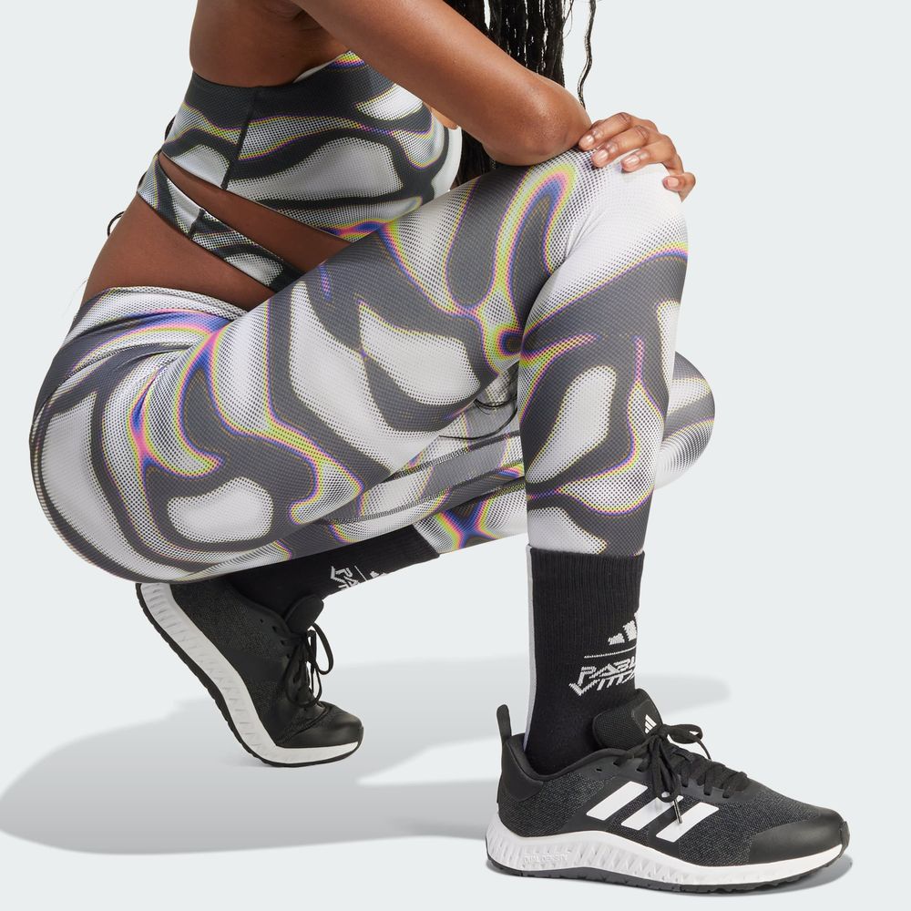 Foto 7 | Mallas Pride Adidas Gris Mujer