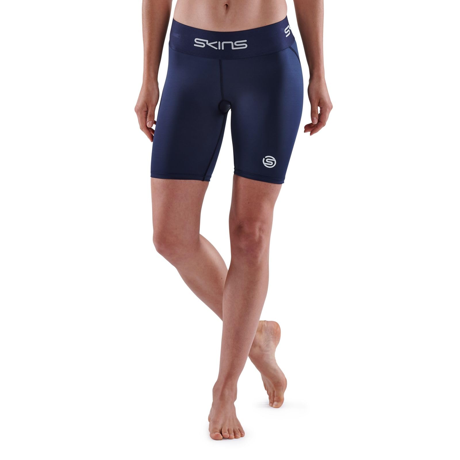 Pantalones Cortos De Compresión Skins Series-1 Para Mujer Azul Marino Xs - Venta Internacional.