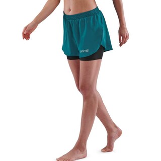 Foto 3 | Pantalones Cortos Skins Series-3 Active X-fit Para Mujer, Color Verde Azulado, Talla X-small - Venta Internacional.