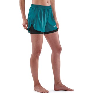 Foto 4 | Pantalones Cortos Skins Series-3 Active X-fit Para Mujer, Color Verde Azulado, Talla X-small - Venta Internacional.
