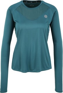 Foto 1 | Camiseta De Manga Larga Skins Series-3 Active Para Mujer, Color Verde Azulado, Talla L - Venta Internacional.