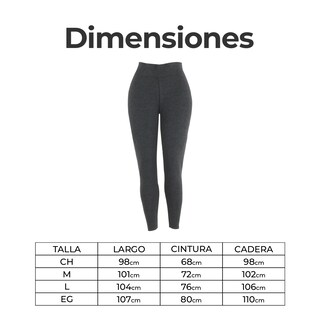 Foto 4 | Leggings Térmicos Para Mujer