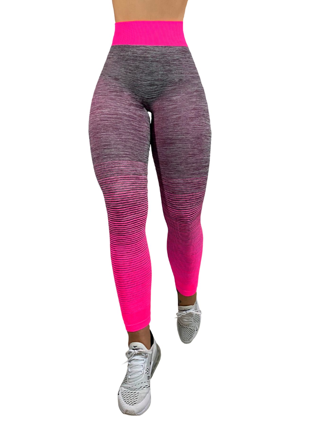 Mallon Mujer Leggings Stretch Lic-083 Color Rosa Leggins Mayon Mallas