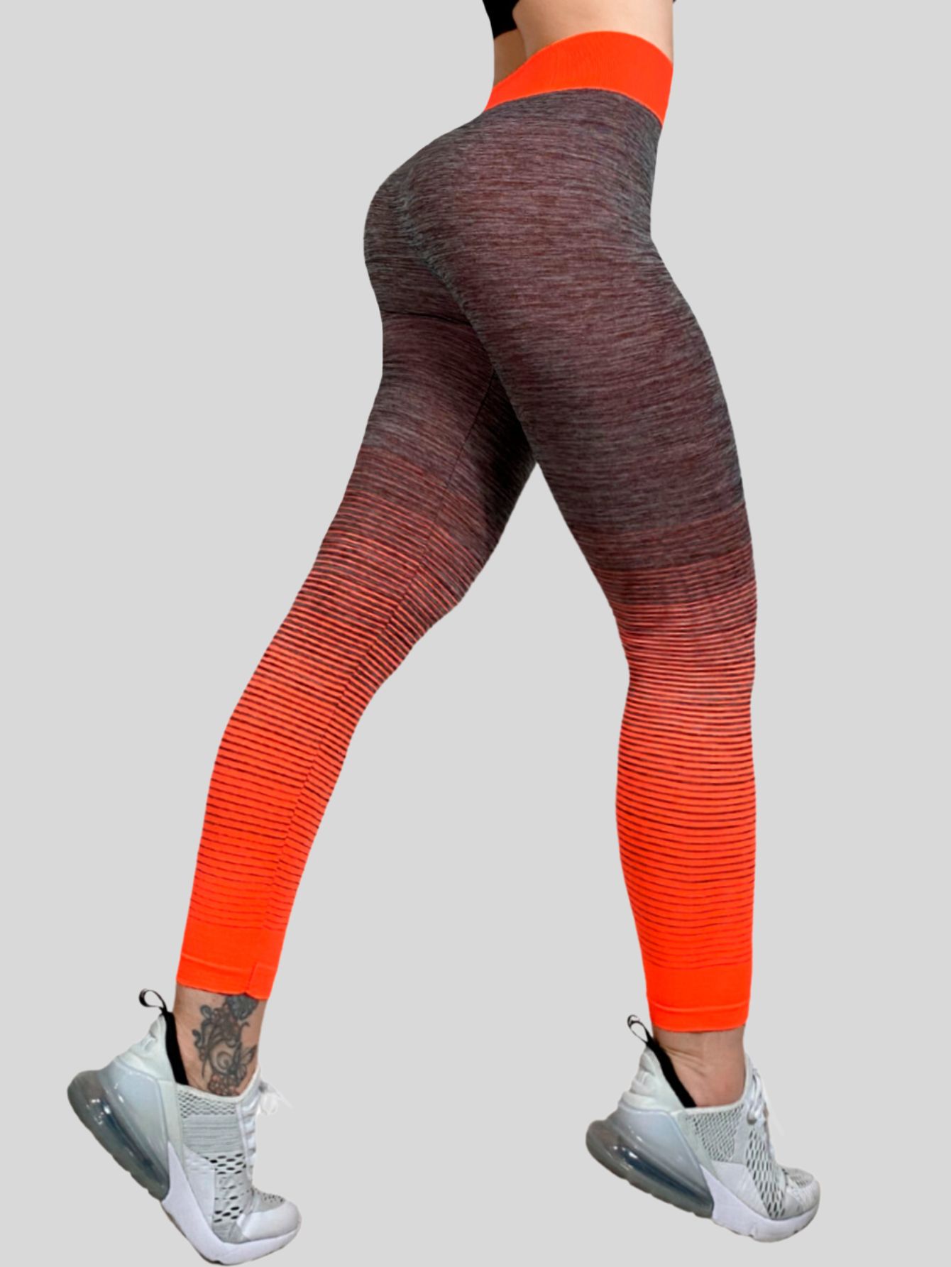 Foto 4 pulgar | Leggings Naranja para Mujer