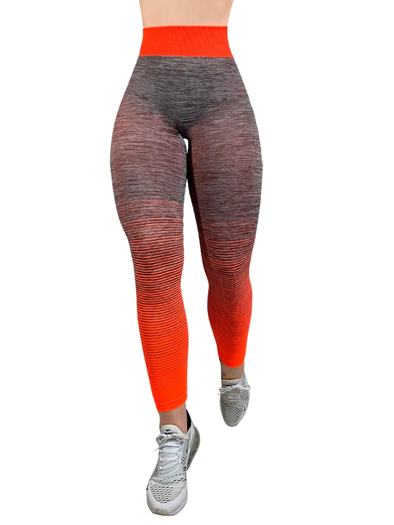 Foto 5 pulgar | Leggings Naranja para Mujer