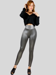 Foto 7 | Set De Dos Leggins Moda Elegante Casual Lic-074-px2 Colores Variados Mujer Mallones Cuero Vinipiel