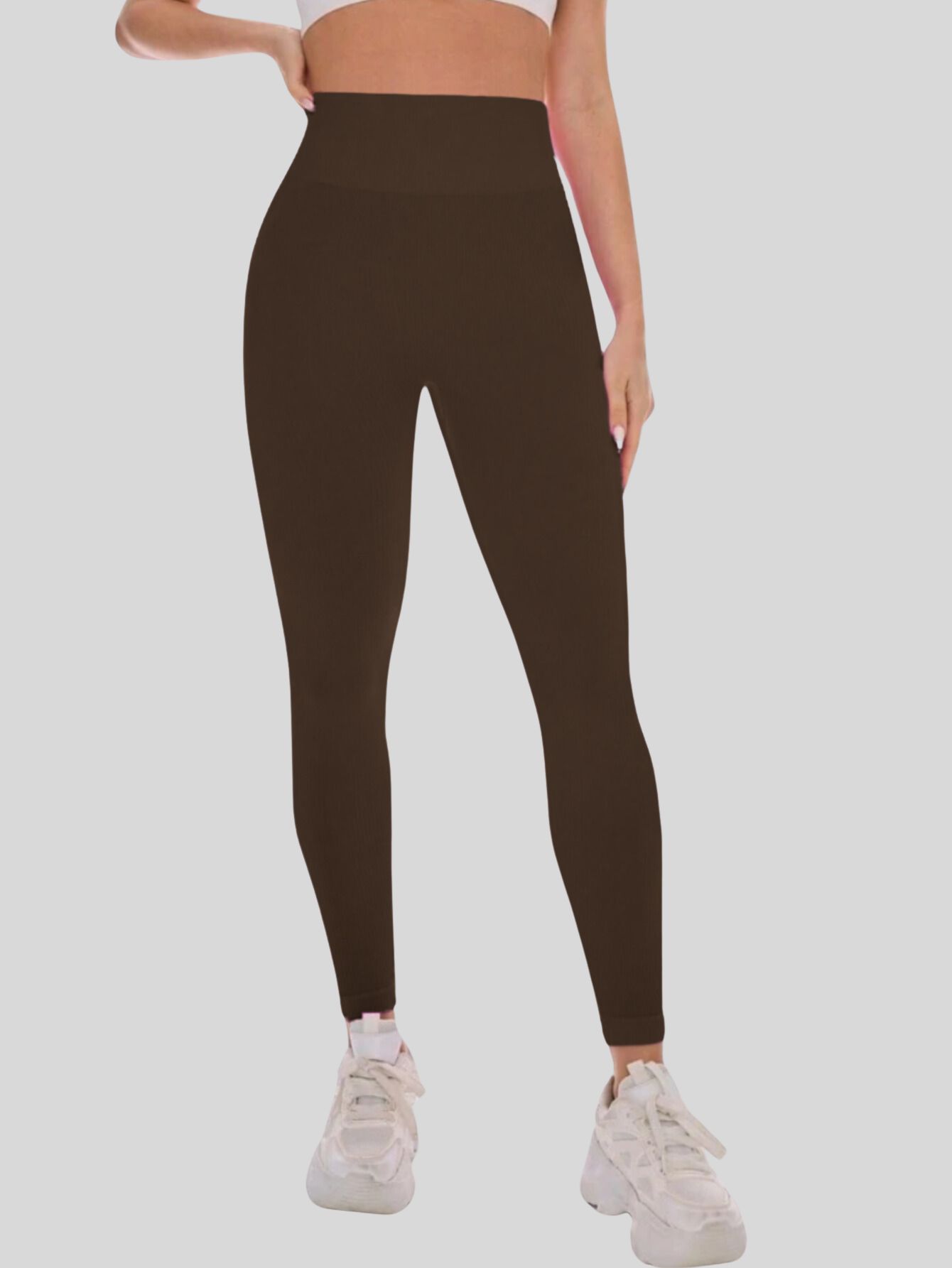 Foto 3 pulgar | Set de Dos Leggings Canalé Lic-0145-2-px2 colores Variados Stretch para Mujer