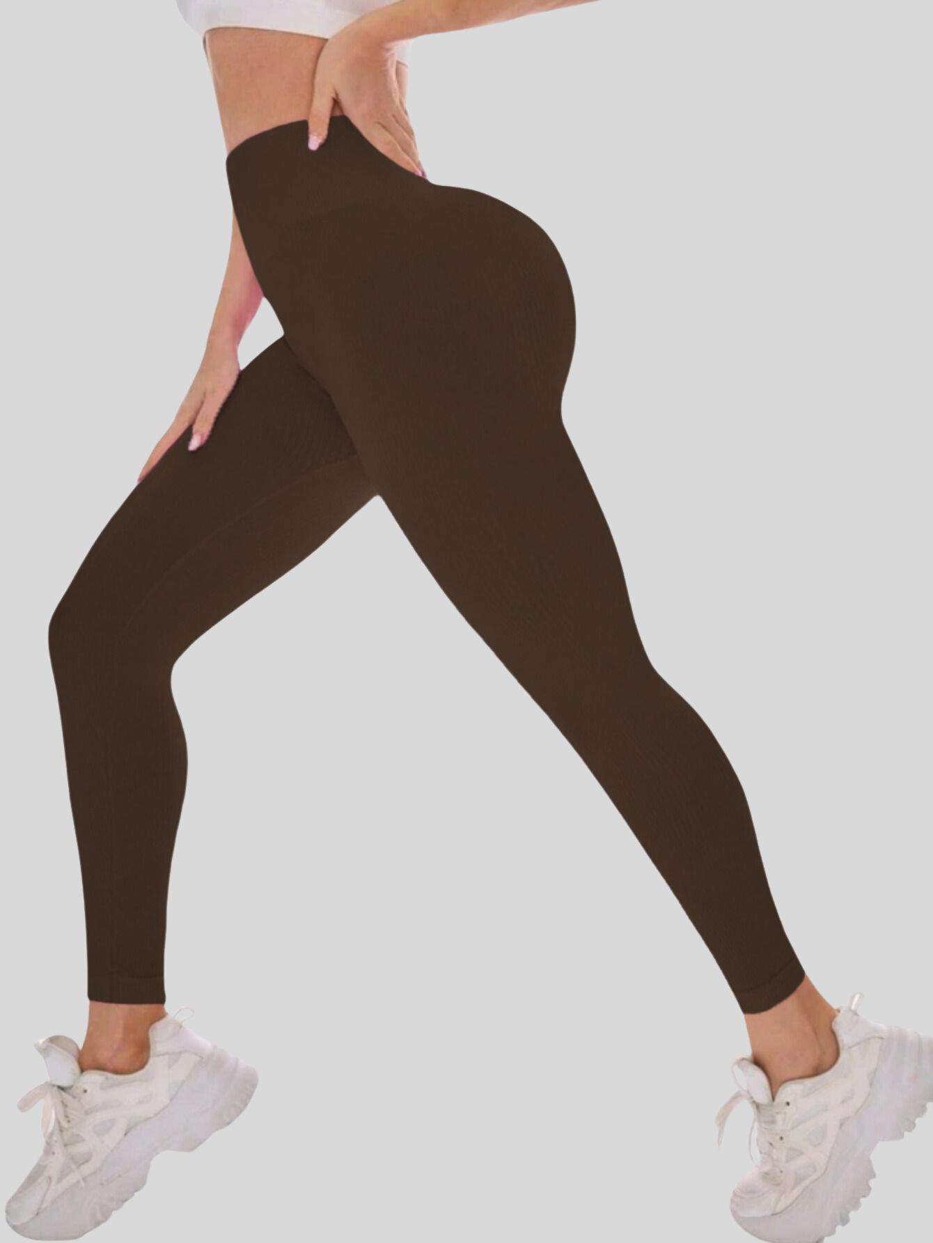 Foto 4 pulgar | Set de Dos Leggings Canalé Lic-0145-2-px2 colores Variados Stretch para Mujer