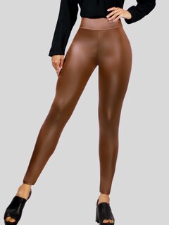 Foto 3 | Set De Dos Leggins Moda Elegante Casual Lic-074-px2 Colores Variados Mujer Mallones Cuero Vinipiel