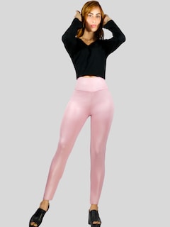 Foto 6 | Set De Dos Leggins Moda Elegante Casual Lic-074-px2 Colores Variados Mujer Mallones Cuero Vinipiel
