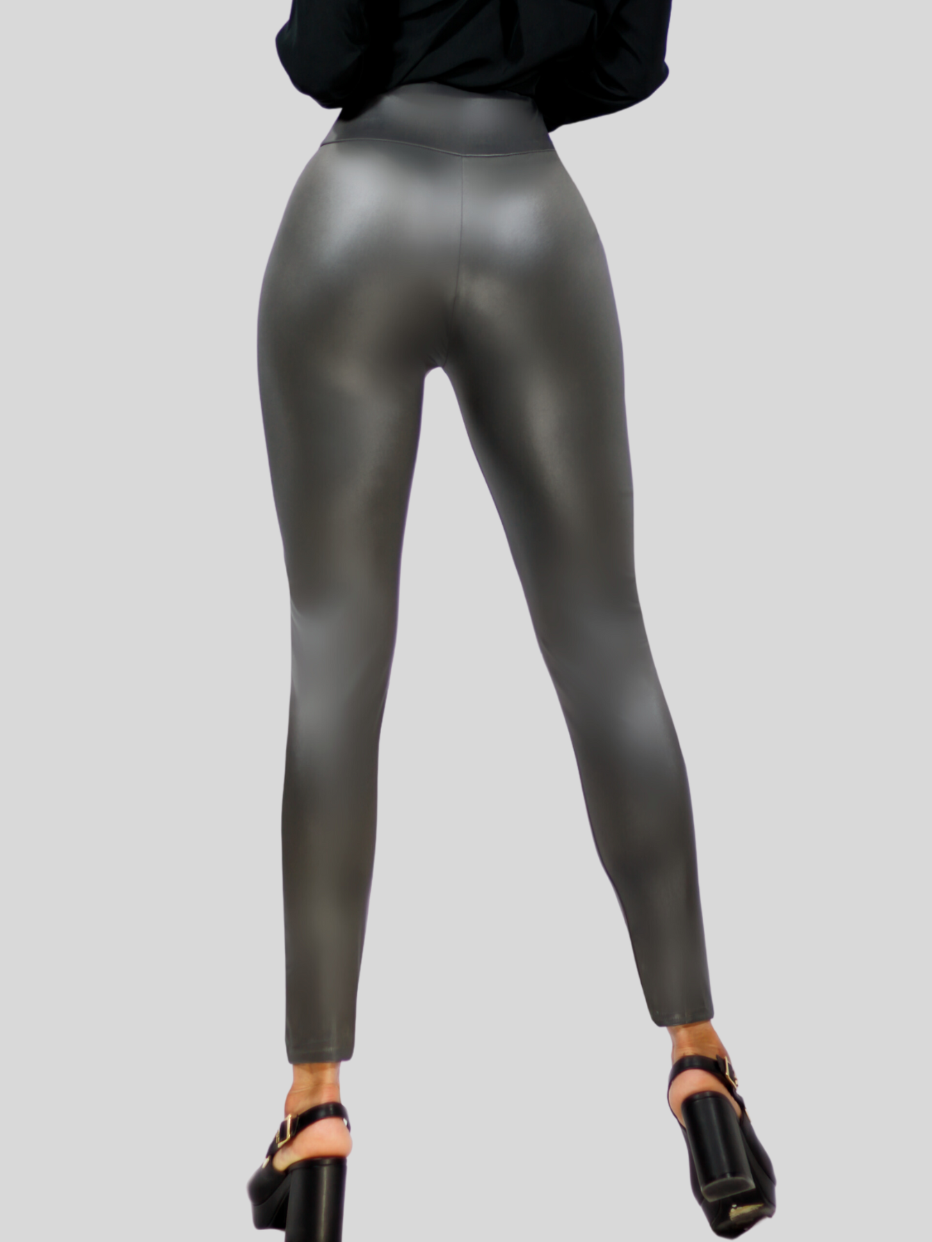 Foto 6 pulgar | Leggins Casuales colores Variados para Mujer de Vinipiel 2 piezas