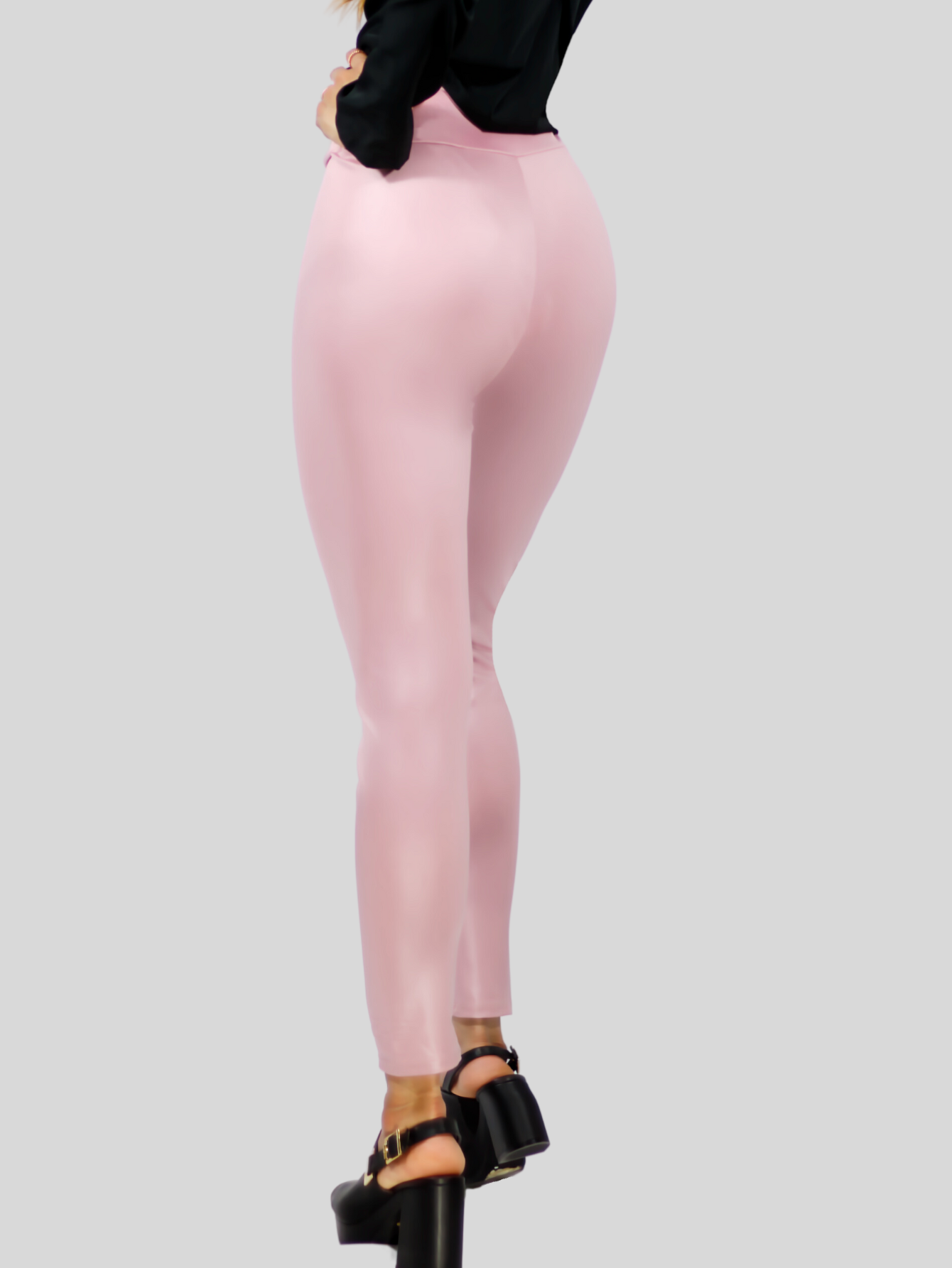 Foto 6 pulgar | Set De Dos Leggins Moda Elegante Casual Lic-074-px2 Colores Variados Mujer Mallones Cuero Vinipiel