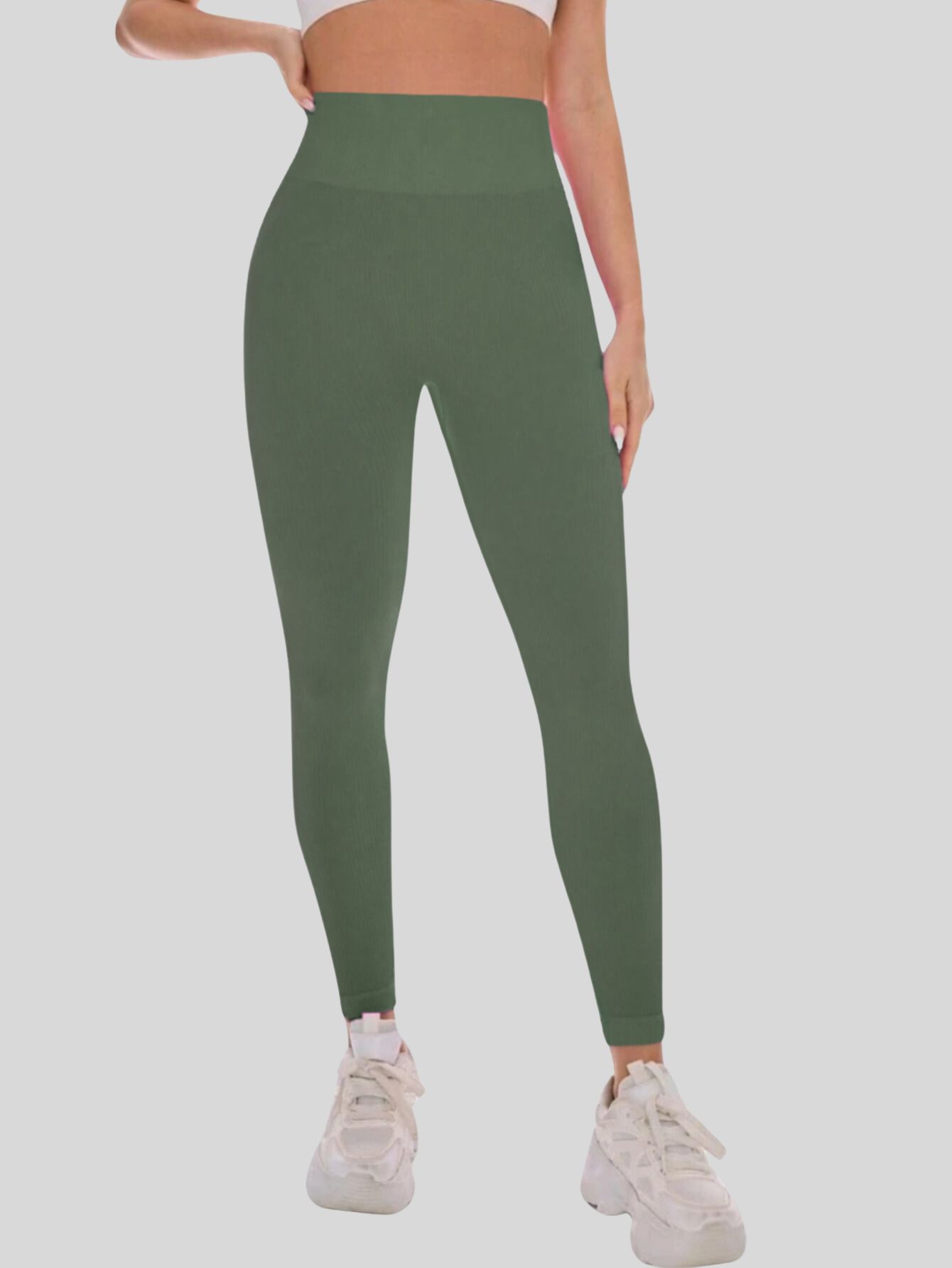 Foto 3 pulgar | Set De Dos Leggings Canalé Lic-0145-2-px2 Colores Variados Stretch Para Mujer