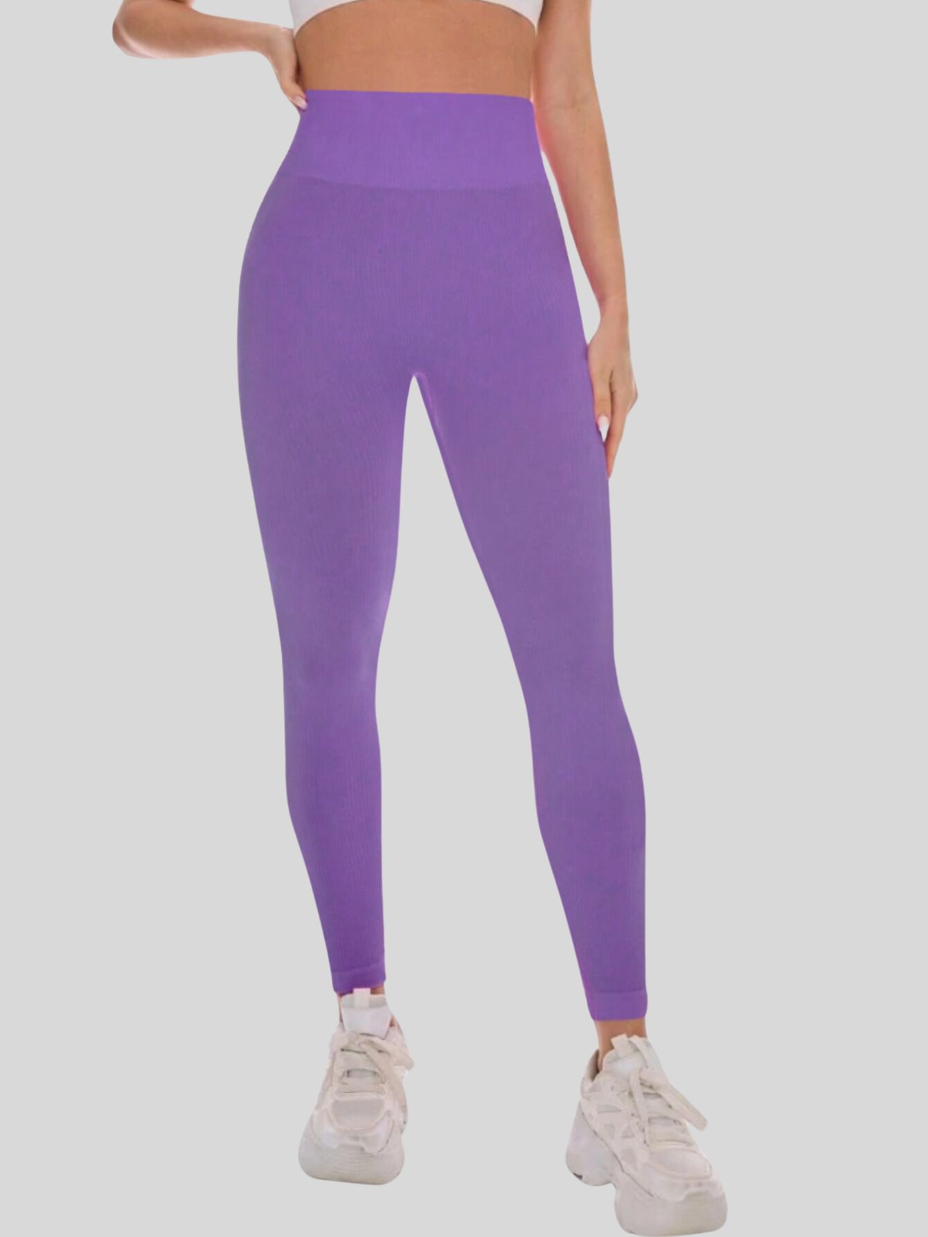 Foto 6 pulgar | Set De Dos Leggings Canalé Lic-0145-2-px2 Colores Variados Stretch Para Mujer