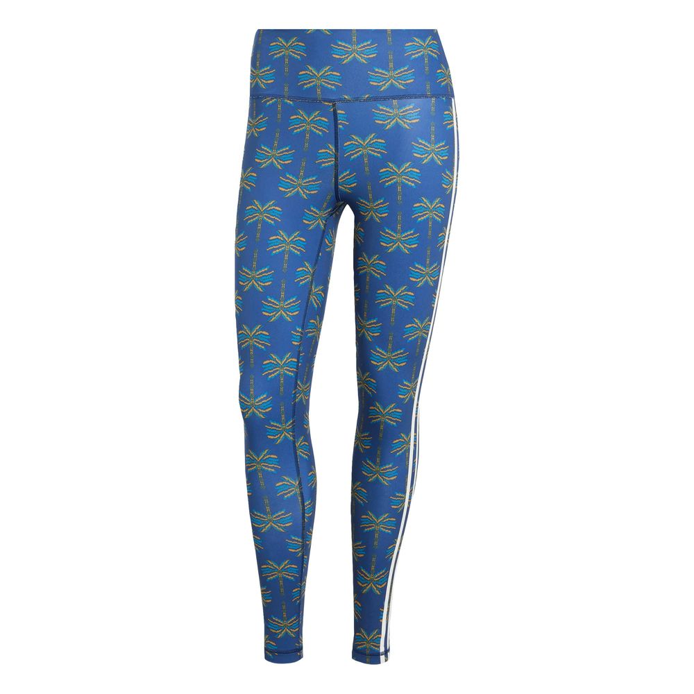 Foto 1 | Mallas Adidas X Farm Rio Largo 7/8 Adidas Azul Mujer