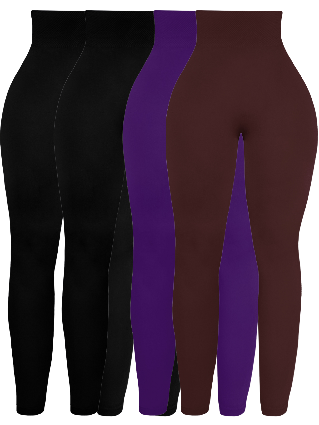 Foto 2 pulgar | Set De 4 Leggings Térmico De Mujer Lic-071 Varios Colores Afelpado