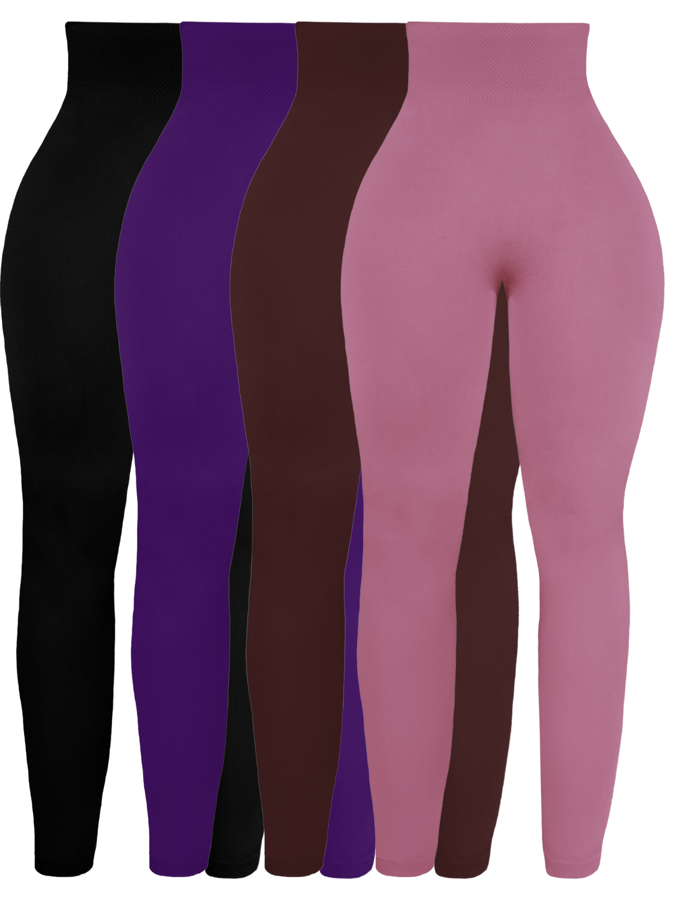 Set De 4 Leggings Térmico De Mujer Lic-071 Varios Colores Afelpado