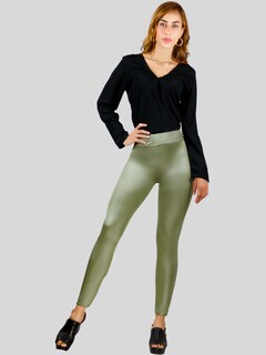 Foto 2 | Set De 3 Leggins Cuero Moda Elegante O Casual Mujer Lic-074 Varios Coloresleginsn Vinipiel