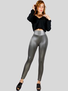 Foto 3 | Set De 3 Leggins Cuero Moda Elegante O Casual Mujer Lic-074 Varios Coloresleginsn Vinipiel