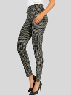 Foto 5 | Leggings Elegantes Jegging Mujer A Cuadros Stretch Looks Formal Y Casual Mayón Lic-0161 D6 Mallones
