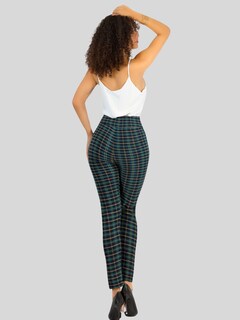 Foto 3 | Set De 2 Leggings Elegantes Jegging Mujer A Cuadros Stretch Looks Formal Y Casual Mayón Lic-0161 D5/d6 Mallones