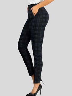 Foto 5 | Leggings Elegantes Jegging Mujer A Cuadros Stretch Looks Formal Y Casual Mayón Lic-0161 D3 Mallones