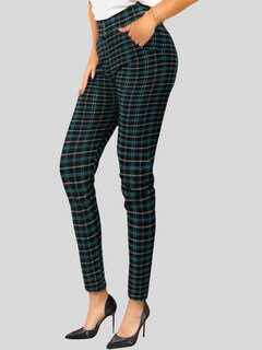 Foto 5 | Leggings Elegantes Jegging Mujer A Cuadros Stretch Looks Formal Y Casual Mayón Lic-0161 D5 Mallones
