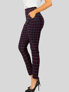 Foto 5 | Leggings Elegantes Jegging Mujer A Cuadros Stretch Looks Formal Y Casual Mayón Lic-0161 D2 Mallones