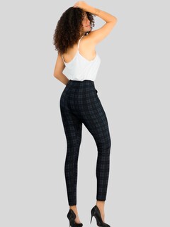 Foto 5 | Set De 2 Leggings Elegantes Jegging Mujer A Cuadros Stretch Looks Formal Y Casual Mayón Lic-0161 D2/d3 Mallones