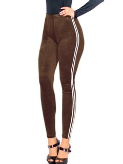 Foto 1 | Legging Mujer Mallones Leggins Mayon Lic-0164 Cafe Mallas Térmico