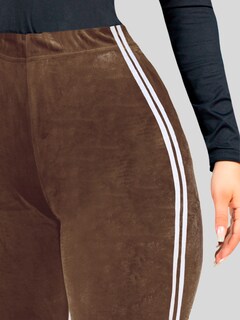 Foto 4 | Legging Mujer Mallones Leggins Mayon Lic-0164 Cafe Mallas Térmico