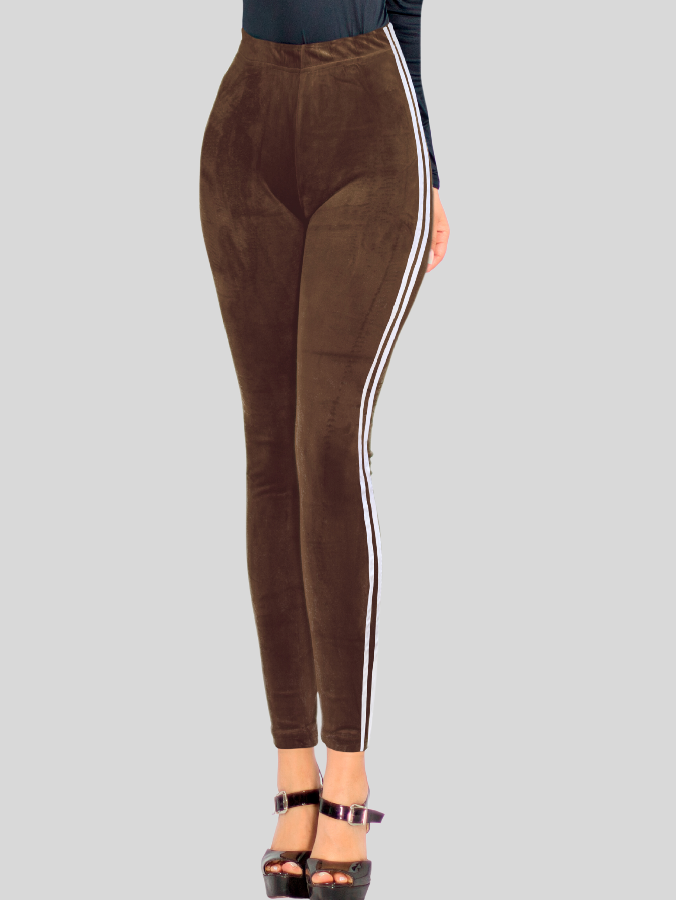 Foto 6 pulgar | Legging Mujer Mallones Leggins Mayon Lic-0164 Cafe Mallas Térmico