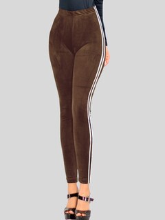 Foto 5 | Legging Mujer Mallones Leggins Mayon Lic-0164 Cafe Mallas Térmico
