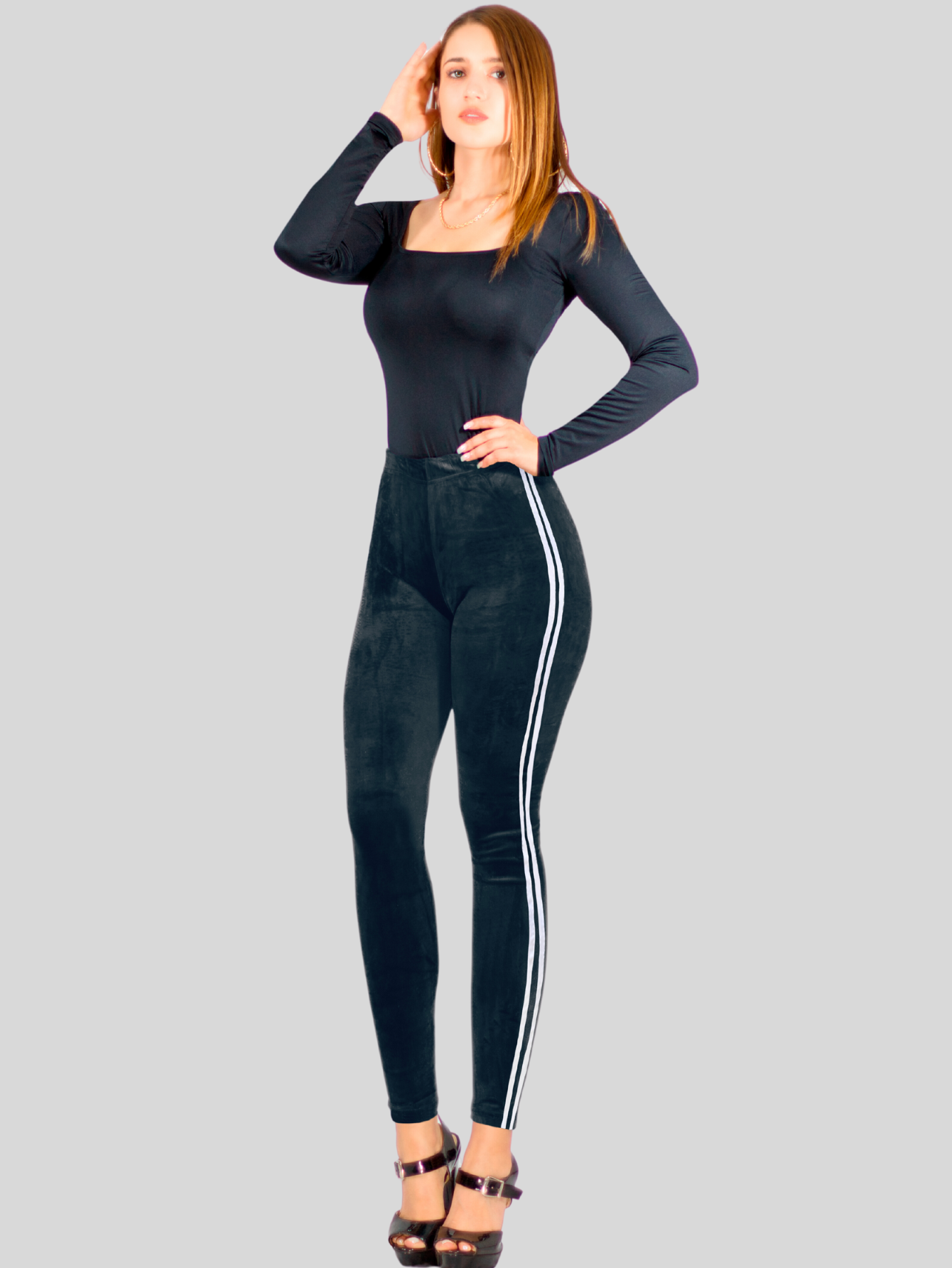 Foto 3 pulgar | Legging Mujer Mallones Leggins Mayon Lic-0164 Gris Oscuro Mallas Térmico
